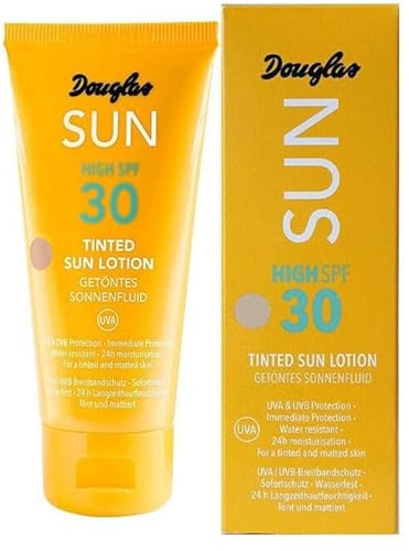 3x Douglas Collection Sun, Tinted Sun Fluid High SPF30 Sun Protection, 50ml (3-pack) on sale